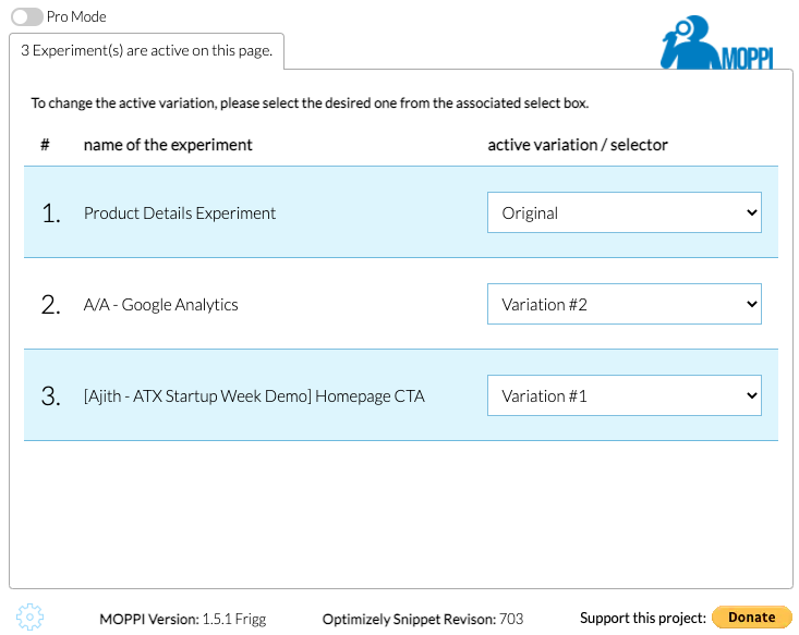 conversioncrow_michael_richter_hannover_web_consulting_moppi_chrome_extension_optimizely_chrome_simple_mode_interface